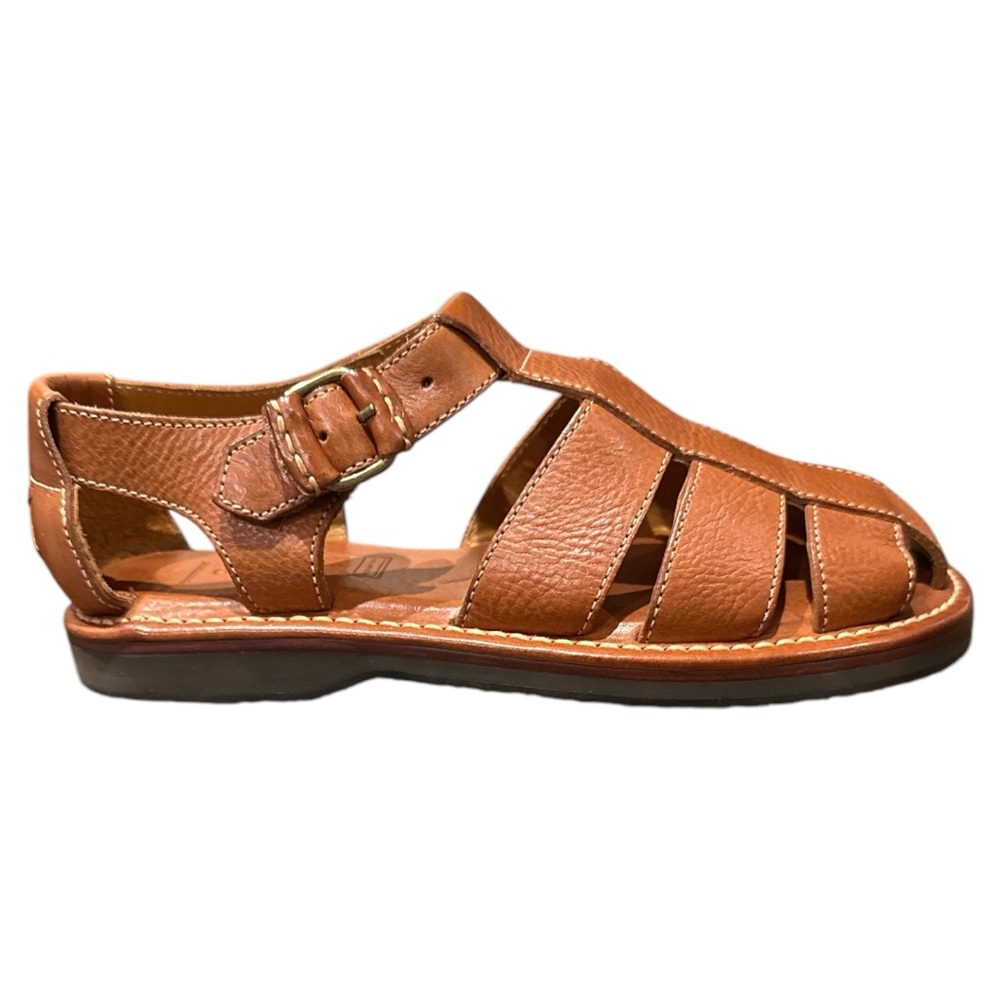Vintage Cole Haan Trek Fisherman Sandal scotch brown 7.5 Unworn F6985 Brazil - Picture 2 of 7
